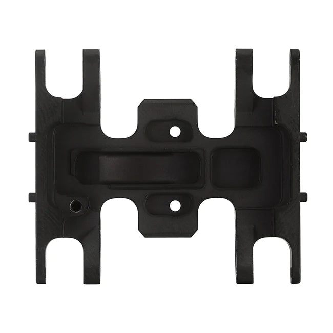 INJORA Black Brass Skid Plate Gearbox Transmission Mount for Axial SCX24