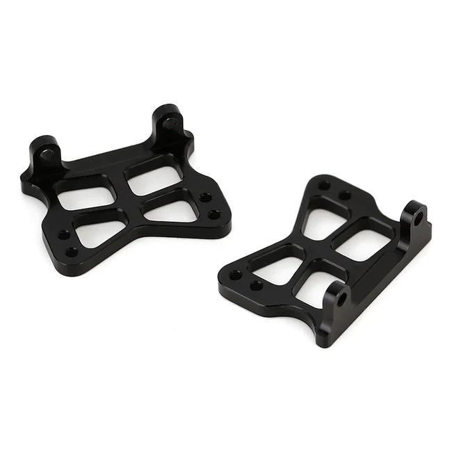 INJORA 2PCS CNC Aluminum Rock Sliders Side Pedal Black/Red/Silver for Axial SCX24