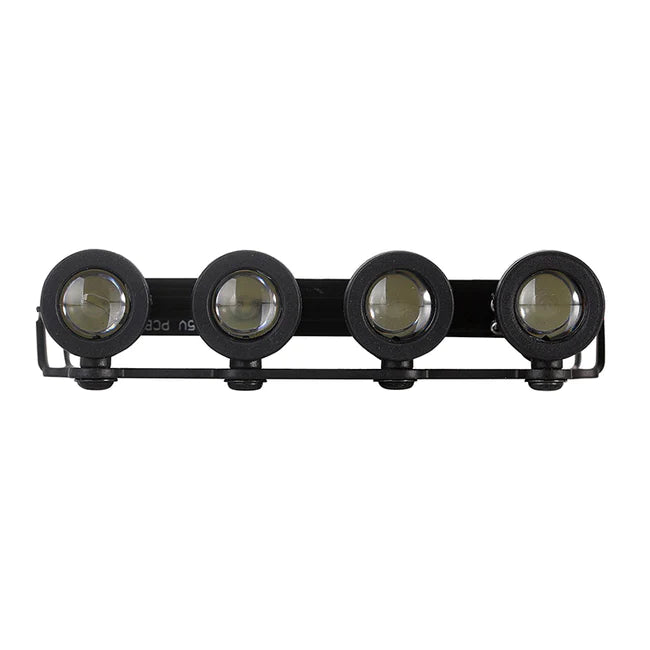 INJORA Luggage Carrier Roof Rack With Round/Square Spotlights For Axial SCX24 Jeep Gladiator