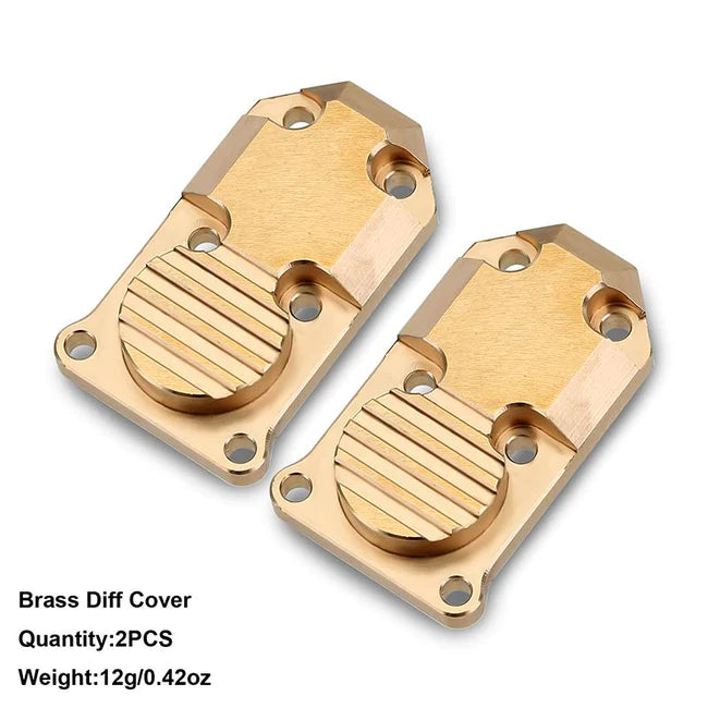 INJORA Aluminum/Brass Diff Cover for Axial SCX24