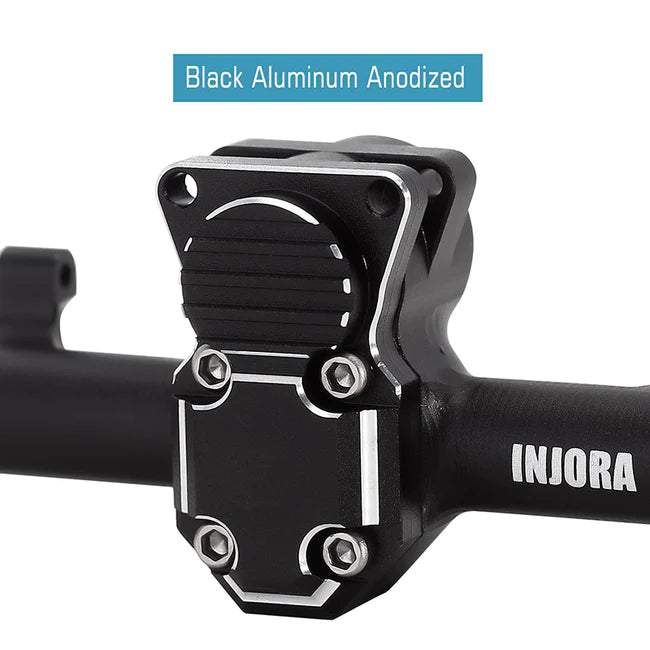 INJORA Black Aluminum Front Rear Axles Set for Axial SCX24