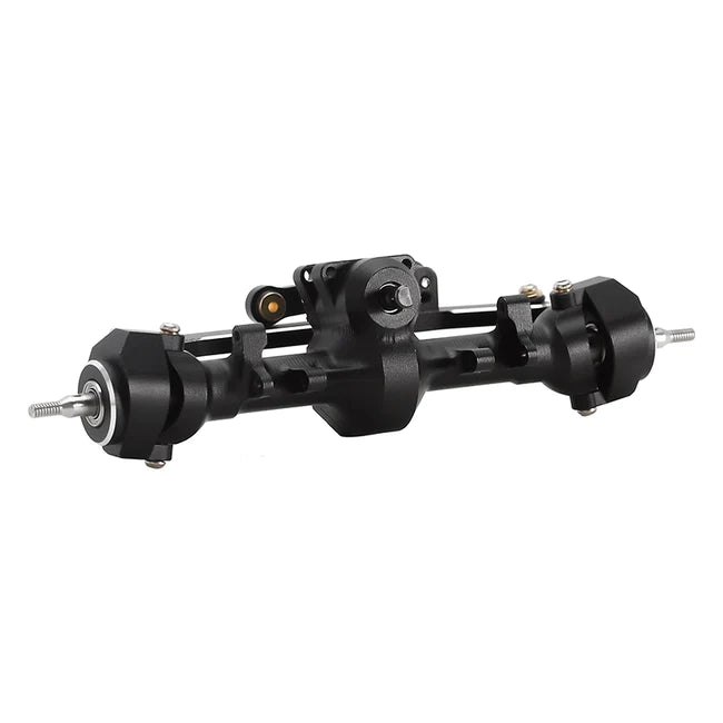 INJORA Black Aluminum Front Rear Axles Set for Axial SCX24