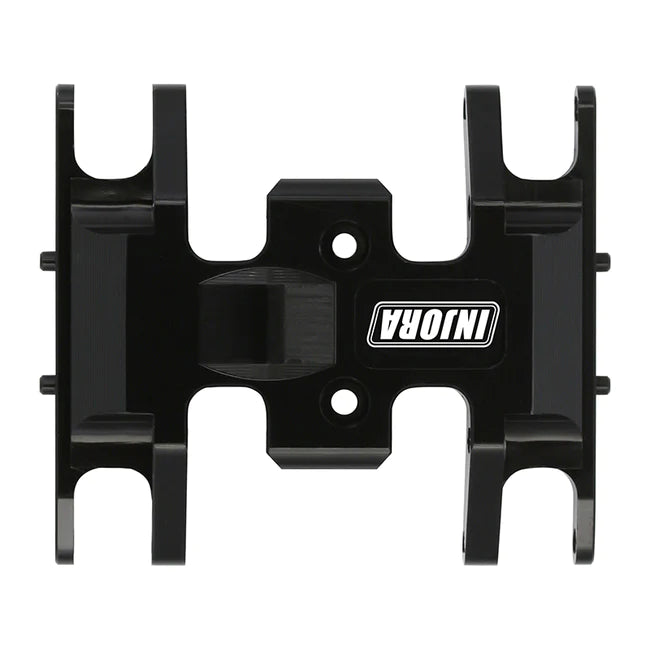 INJORA Aluminum Gearbox Mount, Transmission Skid Plate for Axial SCX24