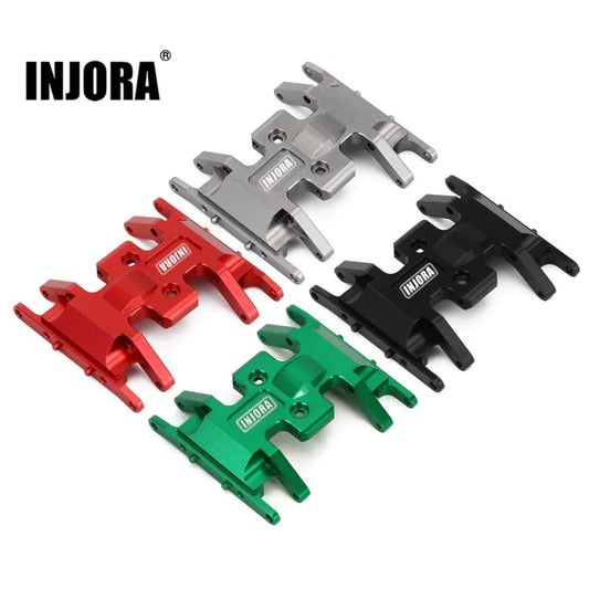 INJORA Aluminum Gearbox Mount, Transmission Skid Plate for Axial SCX24