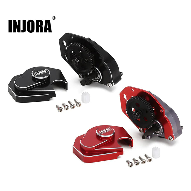 INJORA CNC Aluminium Complete Transmission Gearbox For Axial SCX24