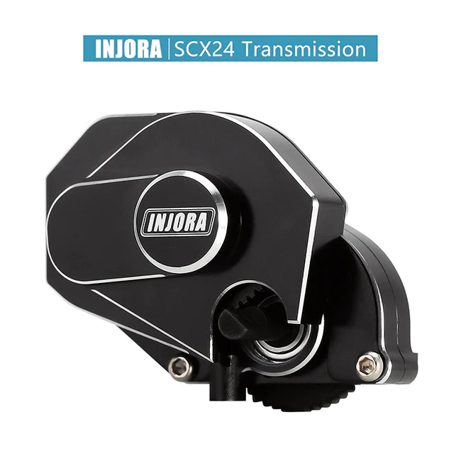 INJORA CNC Aluminium Complete Transmission Gearbox For Axial SCX24