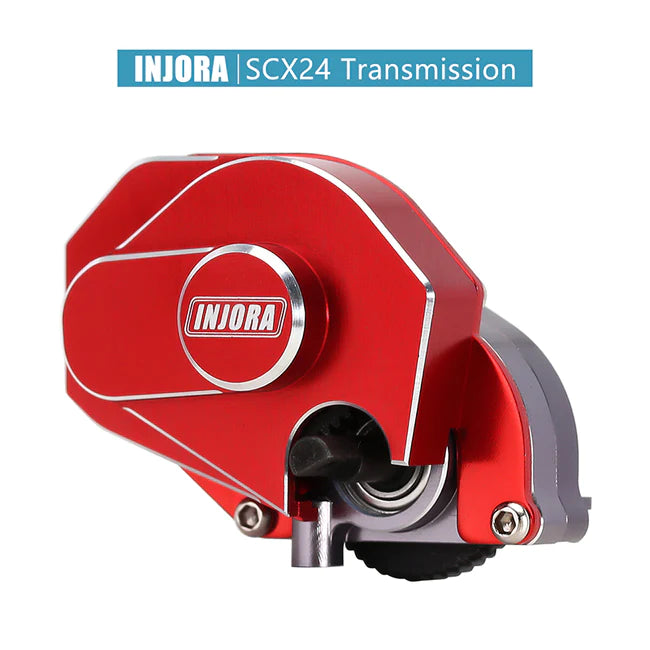 INJORA CNC Aluminium Complete Transmission Gearbox For Axial SCX24