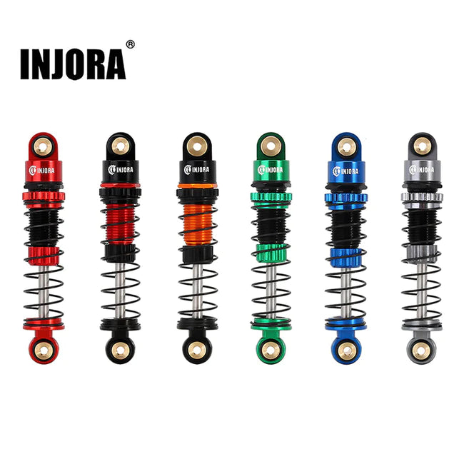 INJORA 39mm Aluminum Threaded Oil Filled Shocks for Axial SCX24