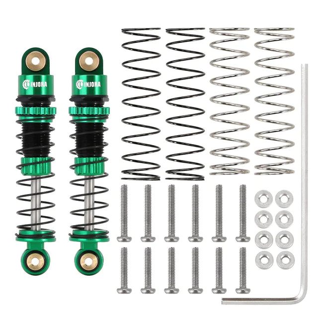 INJORA 39mm Aluminum Threaded Oil Filled Shocks for Axial SCX24