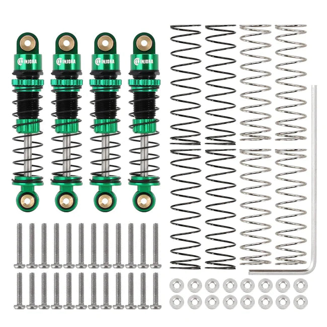 INJORA 39mm Aluminum Threaded Oil Filled Shocks for Axial SCX24