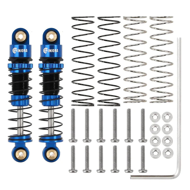 INJORA 39mm Aluminum Threaded Oil Filled Shocks for Axial SCX24