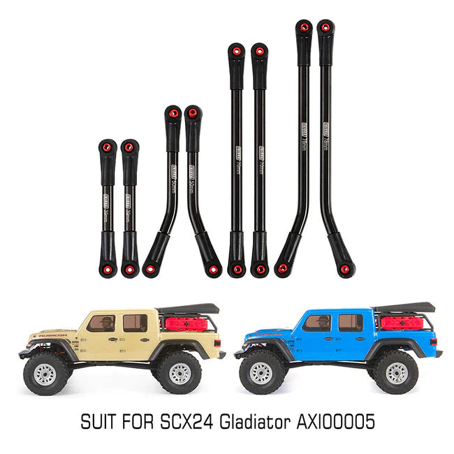 INJORA LCG Carbon Fiber Chassis Kit 6º Angled Frame for SCX24 Jeep Gladiator