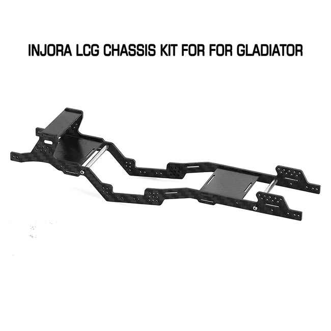 INJORA LCG Carbon Fiber Chassis Kit 6º Angled Frame for SCX24 Jeep Gladiator