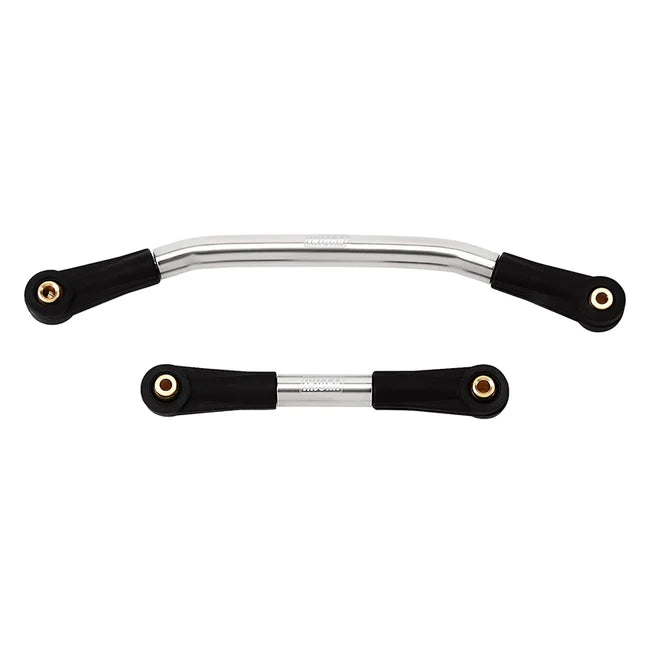 INJORA Stainless Steel Steering Link with Plastic Rod Ends for Axial SCX24