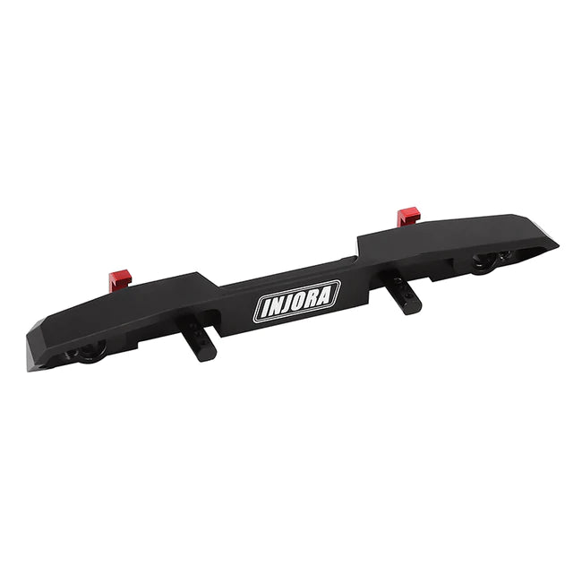 INJORA CNC Aluminum Rear Bumper with Lights for SCX24 Jeep Wrangler JLU