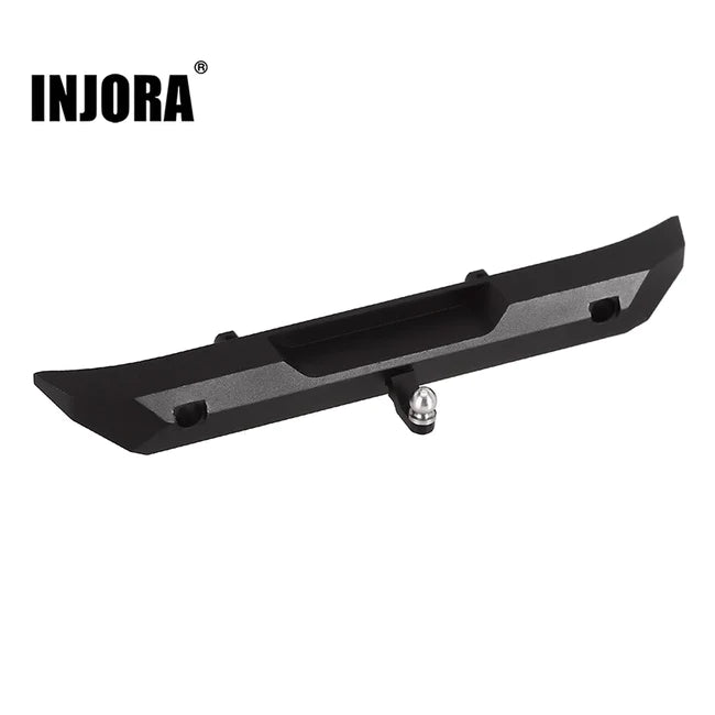 INJORA CNC Aluminum Rear Bumper with Trailer Hitch for SCX24 Jeep Wrangler JLU