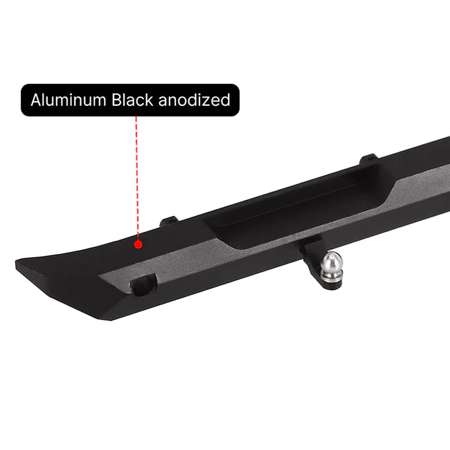 INJORA CNC Aluminum Rear Bumper with Trailer Hitch for SCX24 Jeep Wrangler JLU