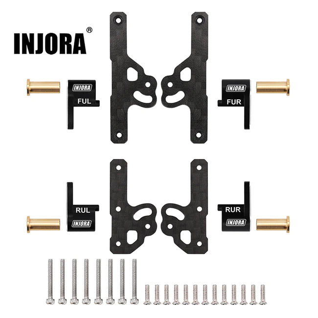 INJORA CNC Aluminum Flex Blades Suspension Travel Extension for 1/24 Axial SCX24