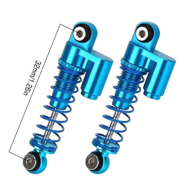 INJORA 32mm Blue Aluminum Shock Absorber Damper for Axial SCX24