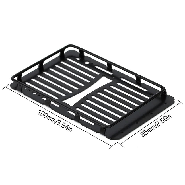 INJORA Metal Roof Rack Luggage Carrier for Axial SCX24 Jeep Wrangler