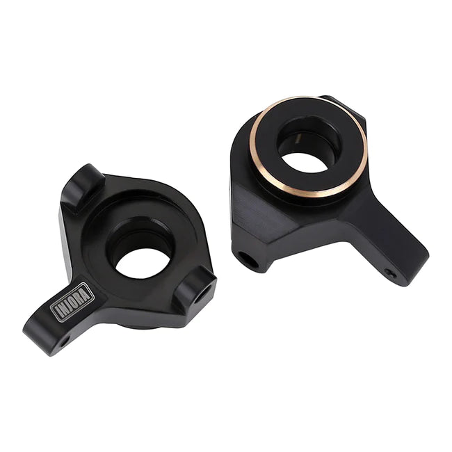 INJORA 2pcs 9g/pcs Black Brass Front Steering Knuckles Counter Weights For SCX24 AX24