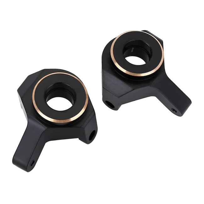 INJORA 2pcs 9g/pcs Black Brass Front Steering Knuckles Counter Weights For SCX24 AX24