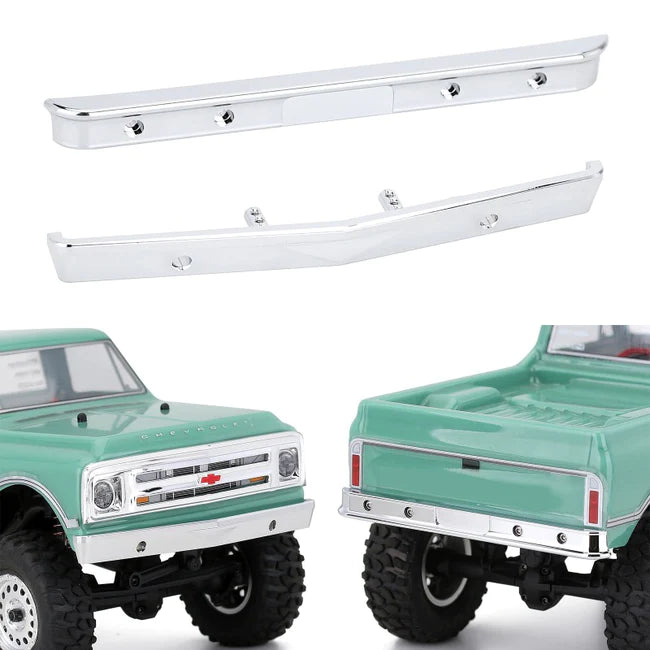 INJORA Metal Front & Rear Bumpers for 1/24 RC Crawler Axial SCX24 Chevrolet C10