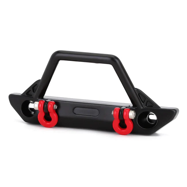 INJORA Metal Front Stinger Bumper with Lights for SCX24 Jeep Wrangler Gladiator