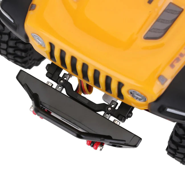 INJORA Metal Front Stinger Bumper with Lights for SCX24 Jeep Wrangler Gladiator