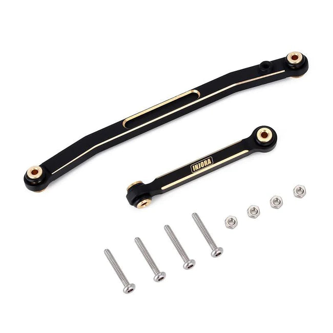 INJORA Black Coating Brass Steering Links for Axial SCX24