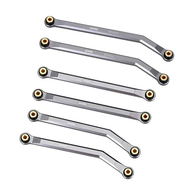 INJORA 7pcs High Clearance Chassis Links for Axial SCX24 Chevrolet Jeep Wrangler Bronco