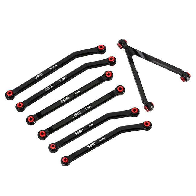 INJORA 7pcs High Clearance Chassis Links for Axial SCX24 Chevrolet Jeep Wrangler Bronco