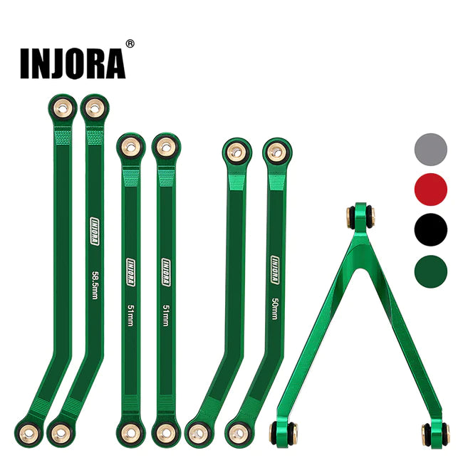 INJORA 7pcs High Clearance Chassis Links for Axial SCX24 Chevrolet Jeep Wrangler Bronco