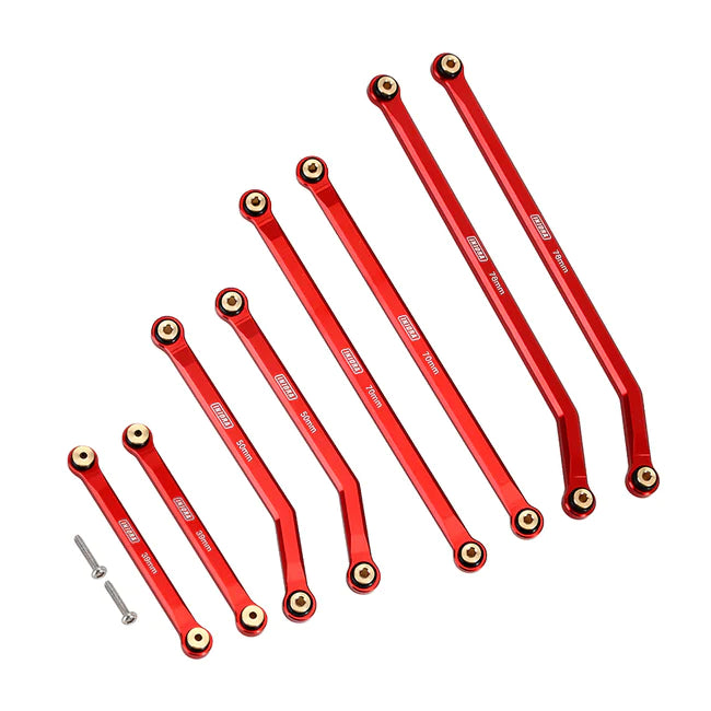 INJORA 8PCS Aluminum High Clearance 4 Links Kit for Axial SCX24 Jeep Gladiator