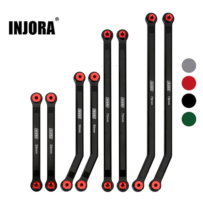 INJORA 8PCS Aluminum High Clearance 4 Links Kit for Axial SCX24 Jeep Gladiator