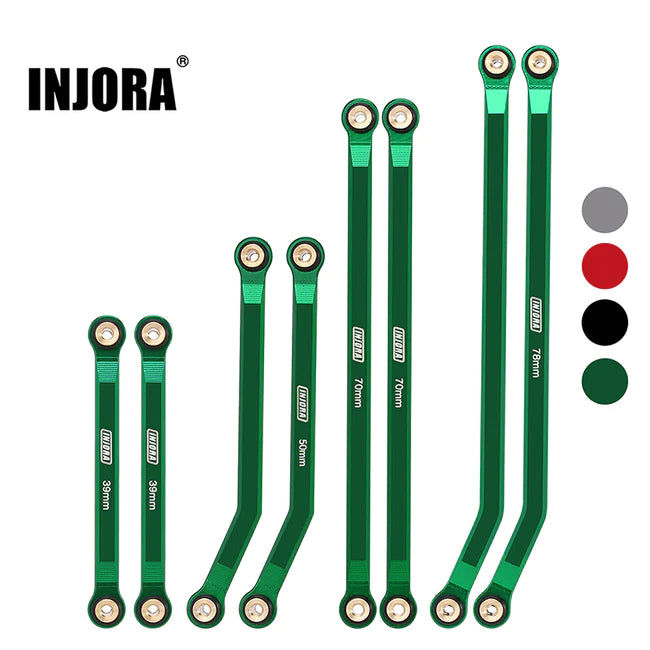 INJORA 8PCS Aluminum High Clearance 4 Links Kit for Axial SCX24 Jeep Gladiator