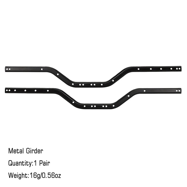 INJORA 1 Pair Metal Girders, Chassis Frame Rails for Axial SCX24