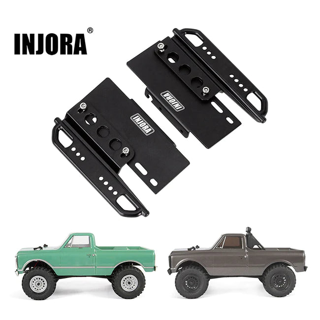 INJORA Metal Rock Sliders Side Pedal for Axial SCX24 Chevrolet C10