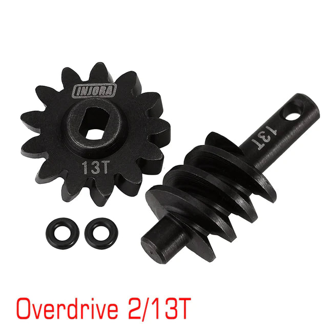 INJORA Overdrive Underdrive Differential Gears 12T 13T 14T 16T OD/UD Gears For SCX24