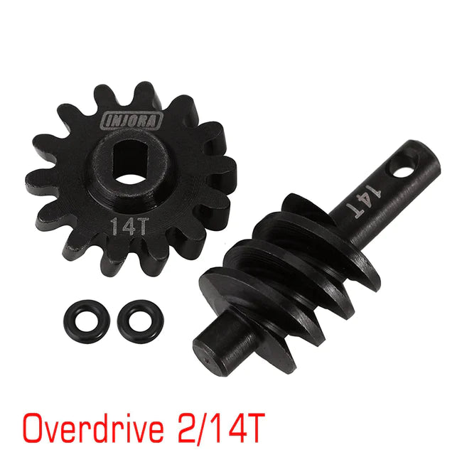 INJORA Overdrive Underdrive Differential Gears 12T 13T 14T 16T OD/UD Gears For SCX24