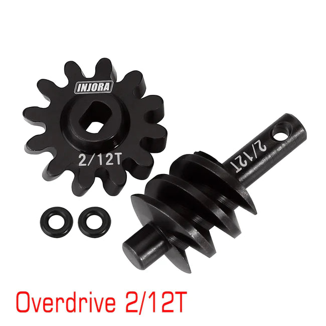 INJORA Overdrive Underdrive Differential Gears 12T 13T 14T 16T OD/UD Gears For SCX24