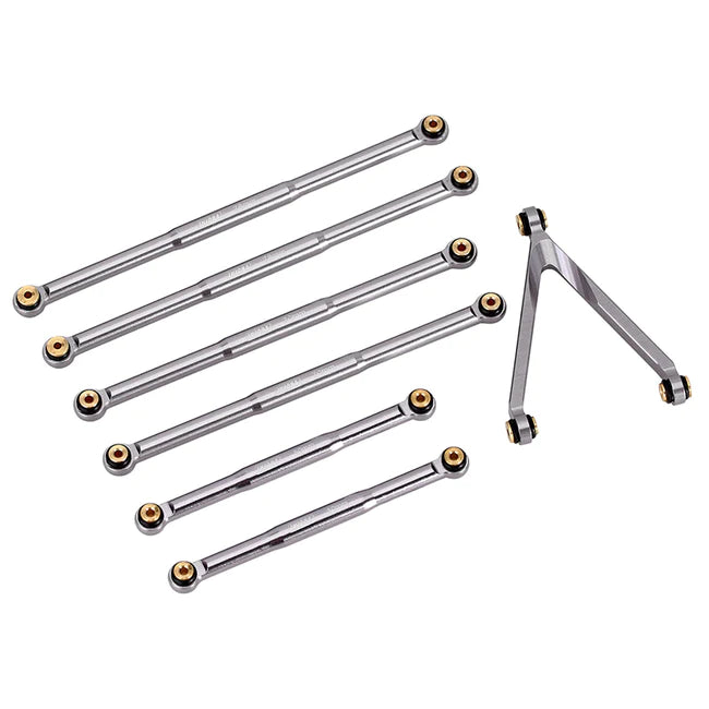 INJORA 7PCS Chassis Links Set for Axial SCX24 Jeep Gladiator AXI00005