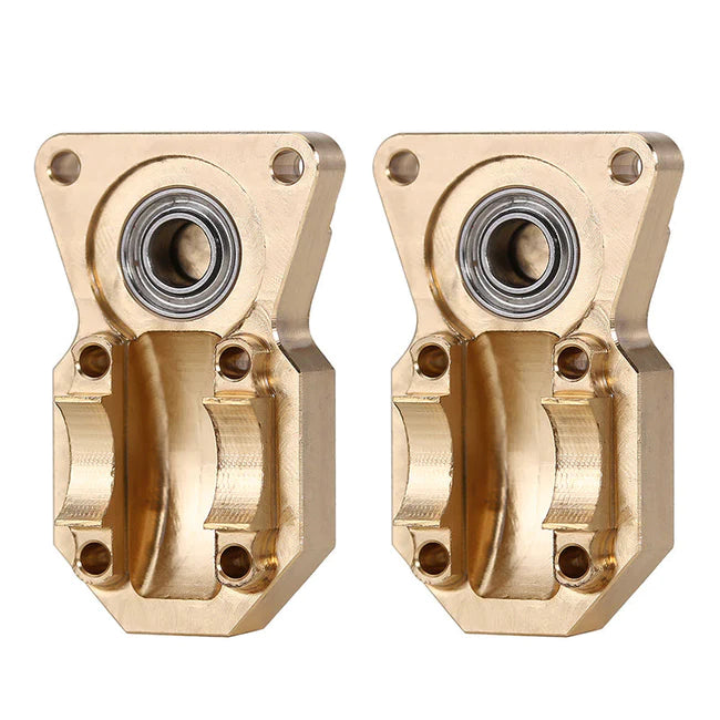 INJORA 2pcs 11g/pcs Heavy Front Rear Brass Diff Covers for Axial SCX24