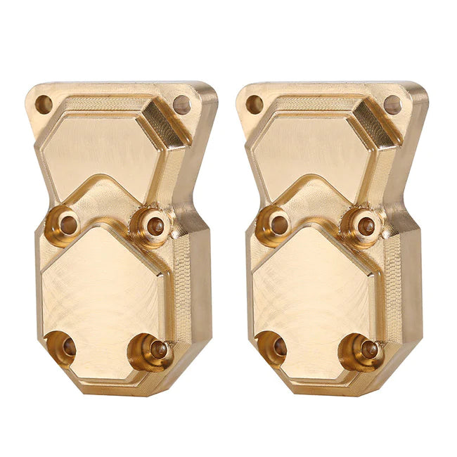 INJORA 2pcs 11g/pcs Heavy Front Rear Brass Diff Covers for Axial SCX24