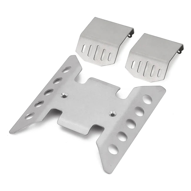 INJORA Stainless Steel Chassis Armor Plate Axle Protector for 1/6 SCX6