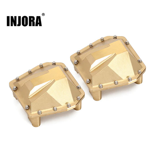 INJORA 2PCS Brass Axle Diff Covers For 1/6 SCX6