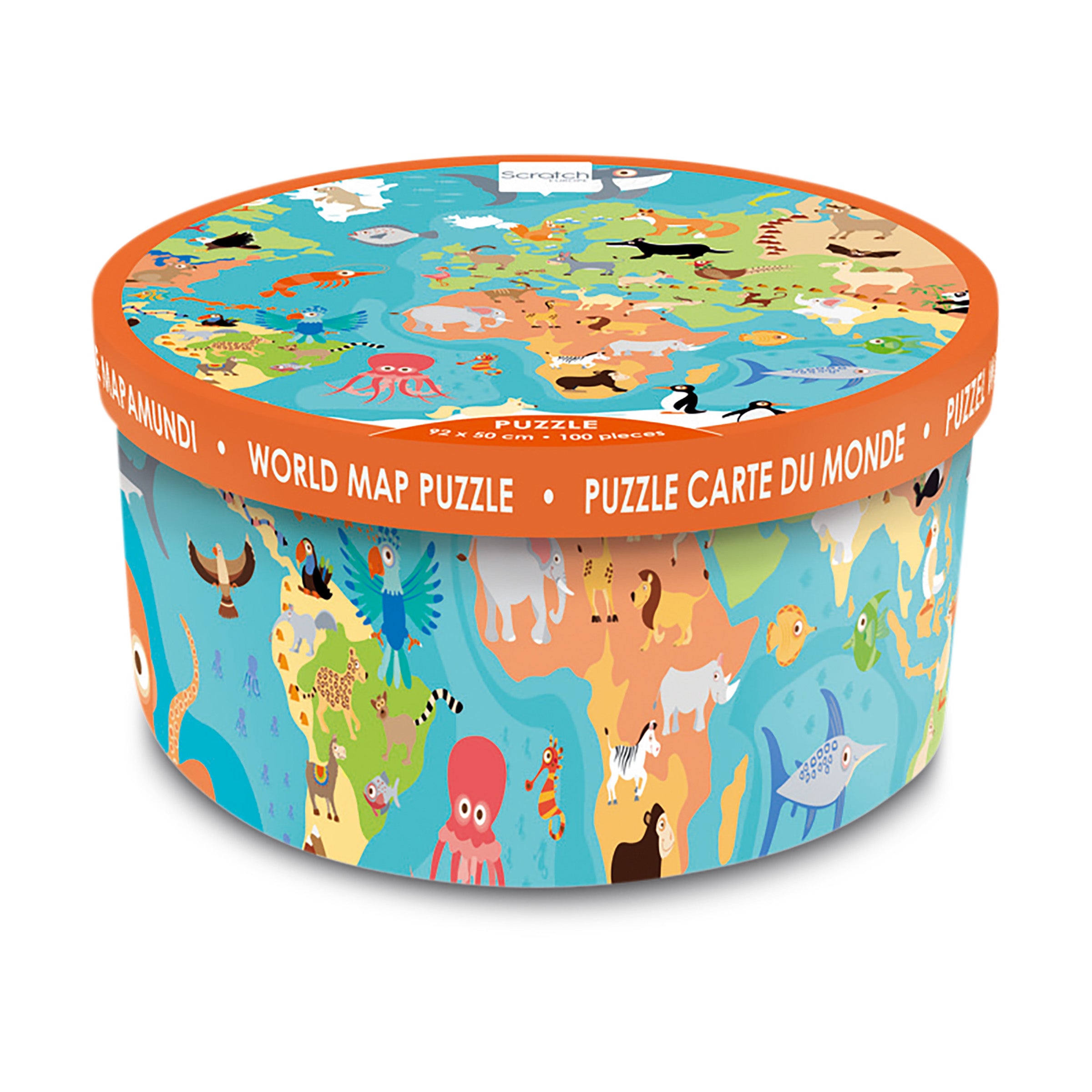 SCRATCH EUROPE - PUZZLE XXL - 100PCS - ANIMALS OF THE WORLD – Outback ...
