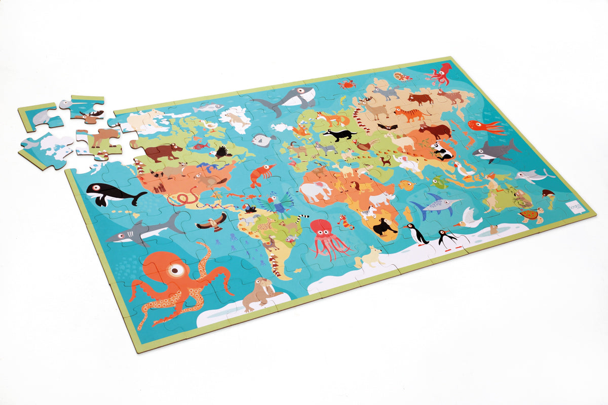 SCRATCH EUROPE - PUZZLE XXL - 100PCS - ANIMALS OF THE WORLD