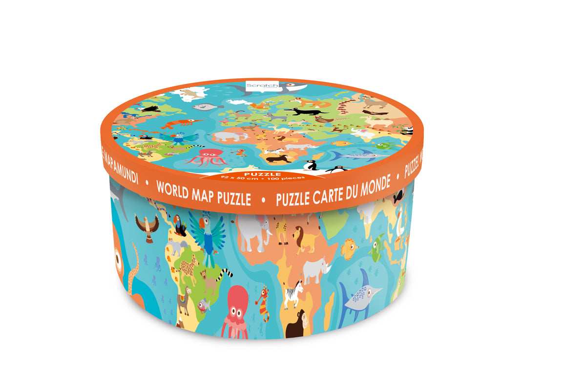 SCRATCH EUROPE - PUZZLE XXL - 100PCS - ANIMALS OF THE WORLD