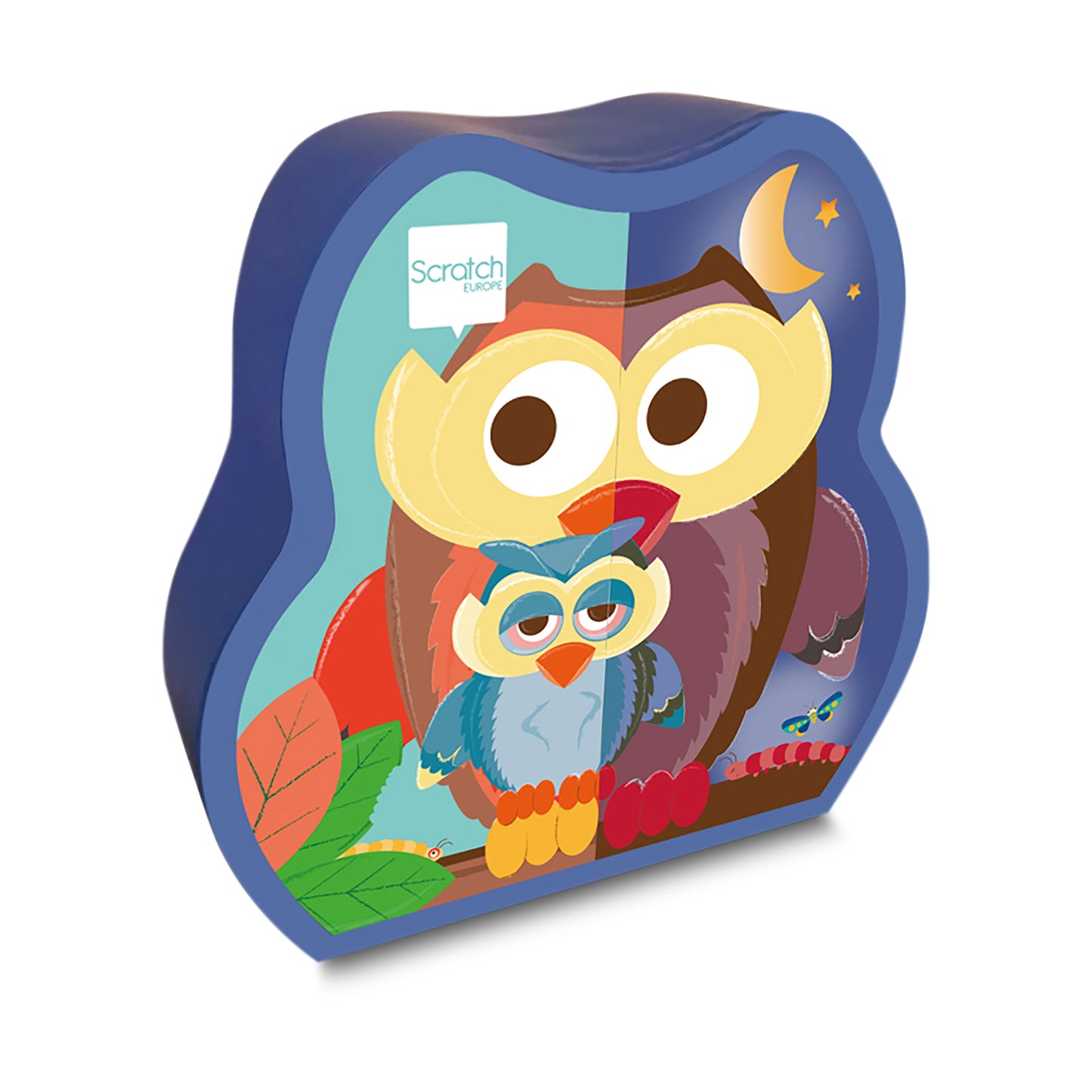 SCRATCH EUROPE - PUZZLE 39PCS - 2-SIDED - OWL DAY/NIGHT